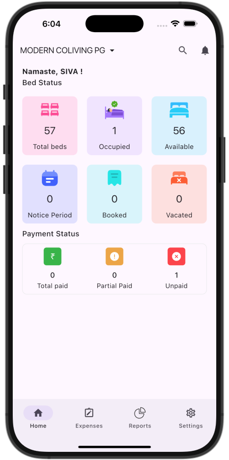 Dashboard View